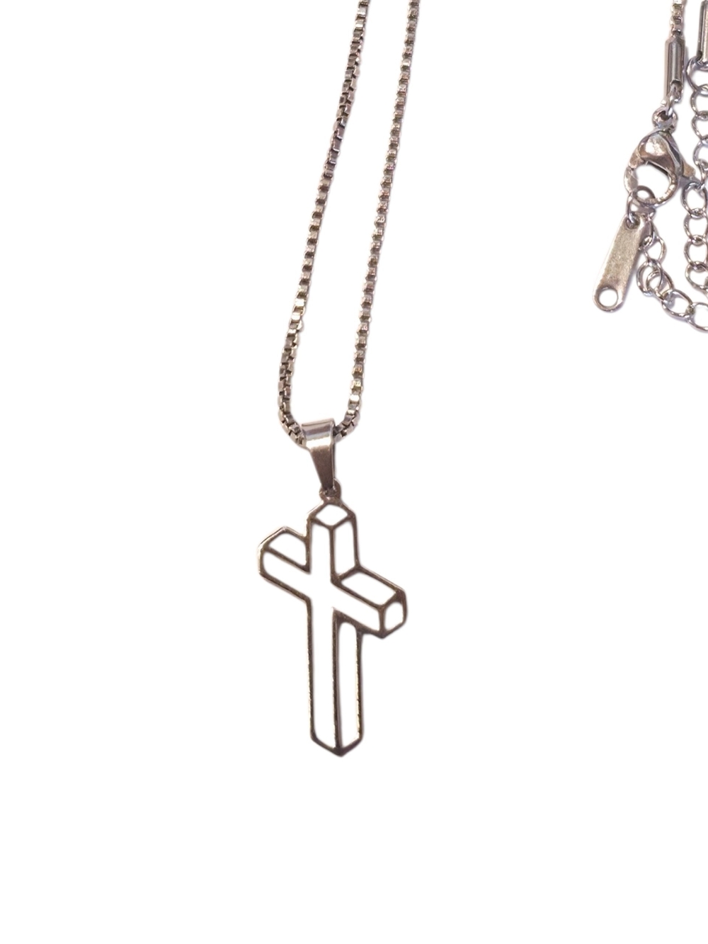 New Stainless Steel 3d Cross (Unisex)